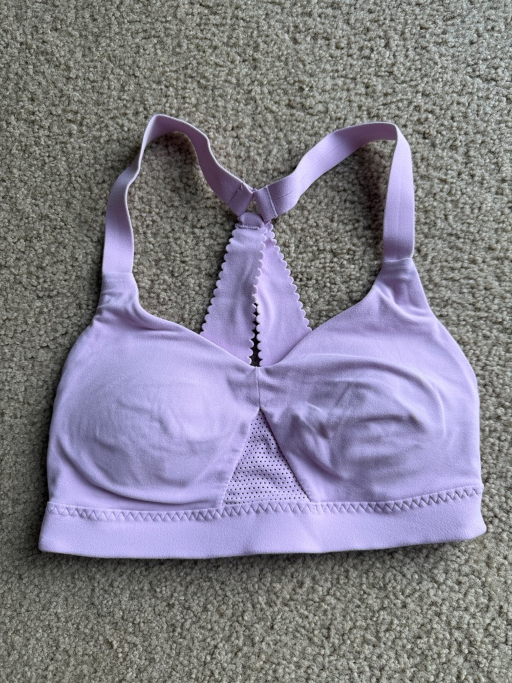 Athleta Lilac Racerback Wireless Sports Bra size XS